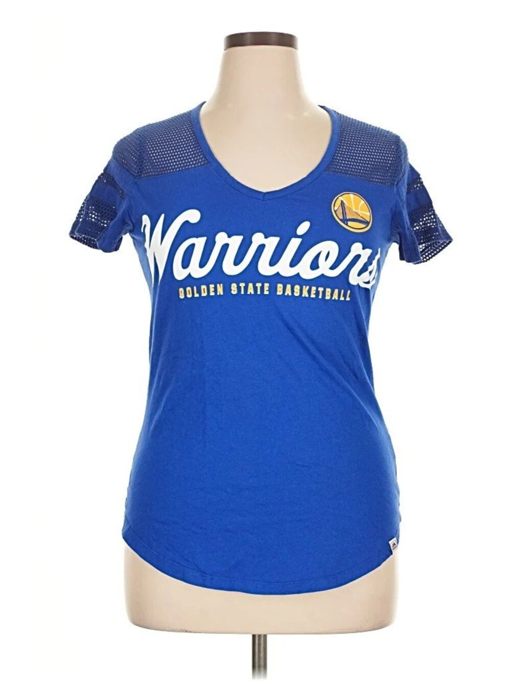 NBA Golden State Warriors Basketball T-Shirt Women's XL - Majestic